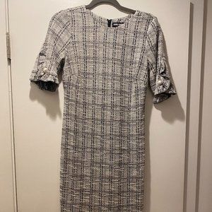 Grey/White/Black Dress